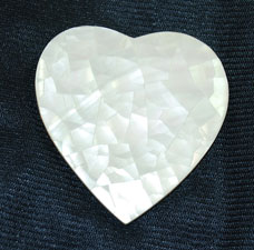 Vintage Mother of Pearl Heart Pendant