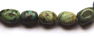 Vintage African Turquoise rectangular beads