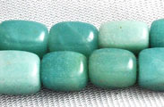 Vintage amazonite rectangular beads