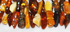 Large amber chips in mixed colors