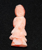 Vintage Angel skin carving Japanese Woman