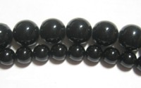 Black coral beads