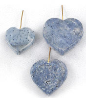 Vintage Blue Coral Hearts