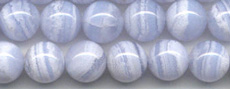 Vintage blue lacce agate round beads