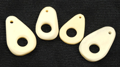 Vintage carved bone beads