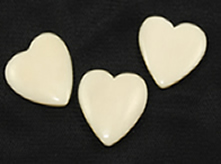 Vintage Bone Heart Beads