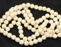 Vintage bone round beads