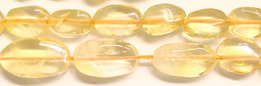 citrine oval beads