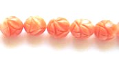 carved coral beads