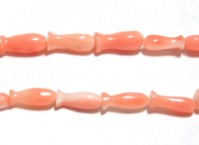 Vintage carved coral vase beads