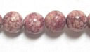 Vintage purple fossil beads