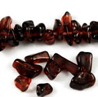 Vintage dark red garnet chips