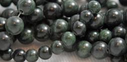 Vintage new jade serpentine round beads