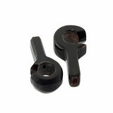 Black horn toggle clasps