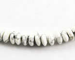 Vintage white gray howlite tube beads