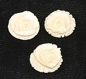 Vintage Carved Ivory Roses