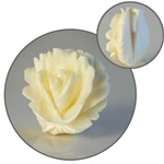 Vintage ivory rose pendant