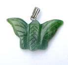 Jade butterfly pendant