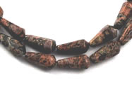 Leopard Skin Jasper Cone Beads Faceted