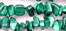 malachite chip gemstone beads