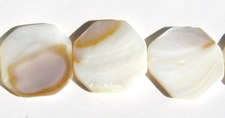 Mother of pearl octagon beads