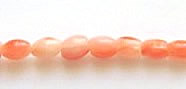 Pink coral rice beads