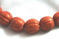 Vintage Pipestone Large Squash Beads