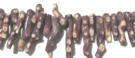 purple coral beads