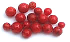 red coral beads