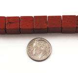 Vintage red jasper sqare beads