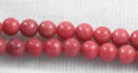 Rhodonite Gemstone Round Beads