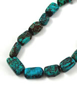 Vintage turquoise nugget beads square