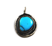 Vintage turquoisse and sterling pendant