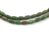 Green turquoise rice beads natural