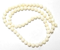 White Coral round beads