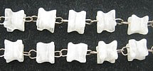 Mexican white onyx beads